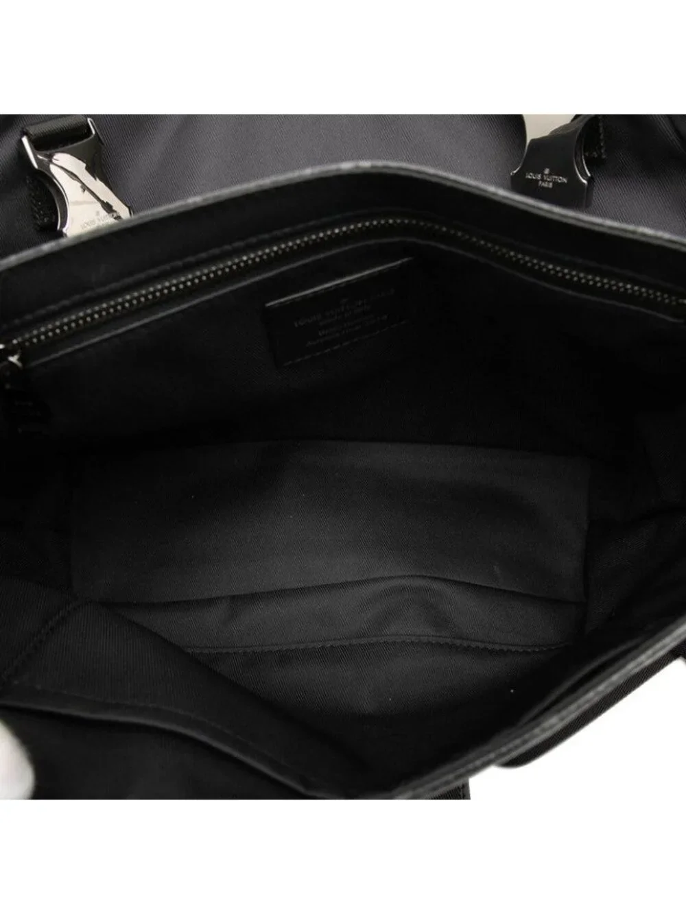 Louis Vuitton Monogram Eclipse Messenger Voyage PM Crossbody Shoulder Bag Black